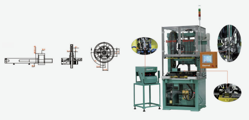 Millieride eccentric assembly machine